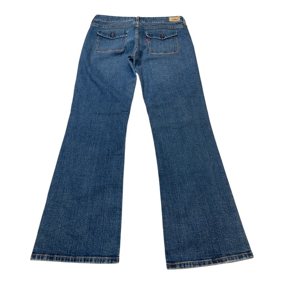 Levi’s 545 Low Bootcut Denim Blue Jeans Y2K Fashion Women’s Size 12 Medium - Picture 1 of 16